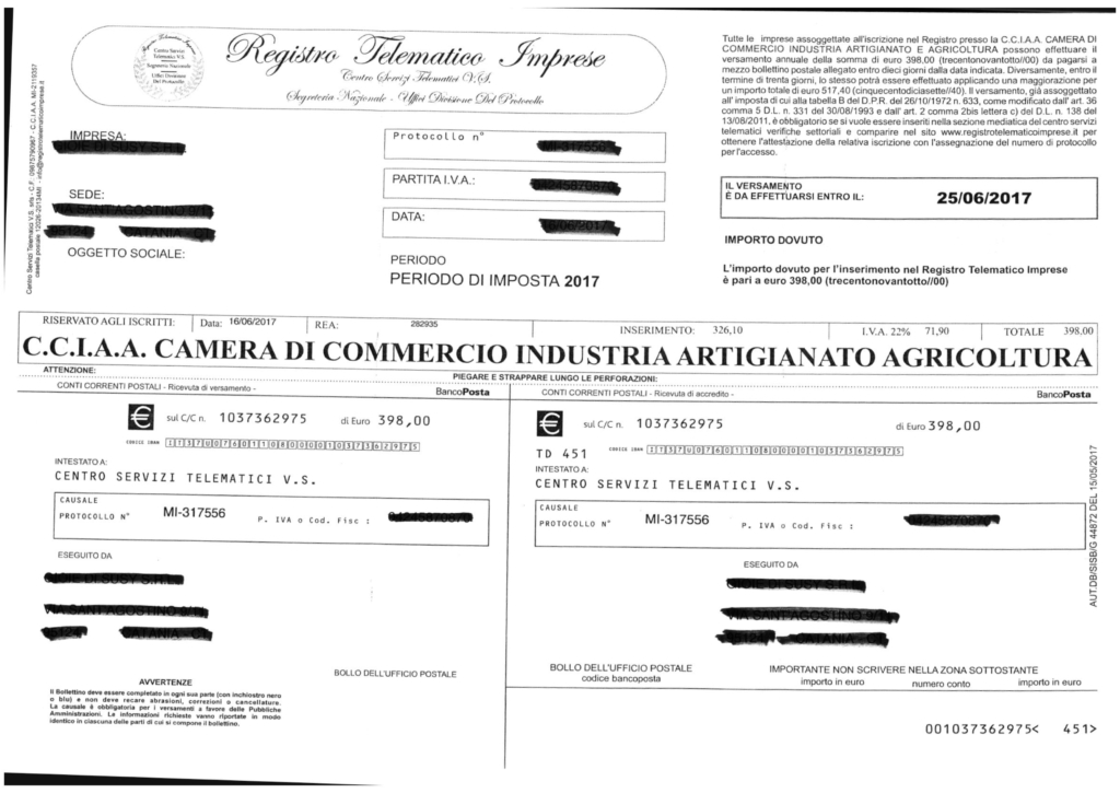 truffa camera commercio telematico