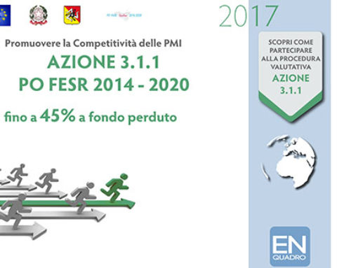 Azione 3.1.1 “Aiuti per investimenti in macchinari, impianti e beni intangibili, e accompagnamento dei processi di riorganizzazione e ristrutturazione aziendale”